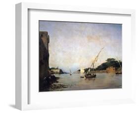 View of the Nile, 19th Century-Eugene Fromentin-Framed Giclee Print