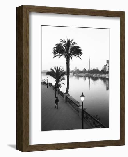 View of the Nile River, Cairo, Egypt-Walter Bibikow-Framed Photographic Print