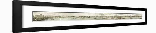 View of the North Bank of The Thames I-T M Baynes-Framed Premium Giclee Print