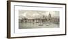 View of the North Bank of the Thames II - Detail-T M Baynes-Framed Premium Giclee Print