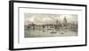 View of the North Bank of the Thames II - Detail-T M Baynes-Framed Premium Giclee Print