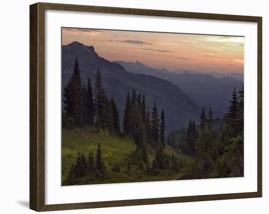 View of the North Cascade Mountains, Tatoosh Wilderness, Washington State, USA-Janis Miglavs-Framed Photographic Print