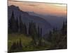 View of the North Cascade Mountains, Tatoosh Wilderness, Washington State, USA-Janis Miglavs-Mounted Photographic Print