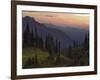 View of the North Cascade Mountains, Tatoosh Wilderness, Washington State, USA-Janis Miglavs-Framed Photographic Print