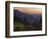 View of the North Cascade Mountains, Tatoosh Wilderness, Washington State, USA-Janis Miglavs-Framed Photographic Print