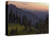 View of the North Cascade Mountains, Tatoosh Wilderness, Washington State, USA-Janis Miglavs-Stretched Canvas