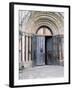View of the North Door of Durham Cathedral-null-Framed Photographic Print