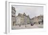 View of the North East Side of the Staromestsky Rynk in 1896, from 'Stara Praha'-Vaclav Jansa-Framed Giclee Print