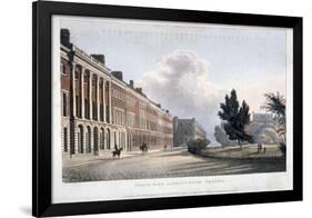 View of the North Side of Grosvenor Square, Westminster, London, 1813-null-Framed Giclee Print