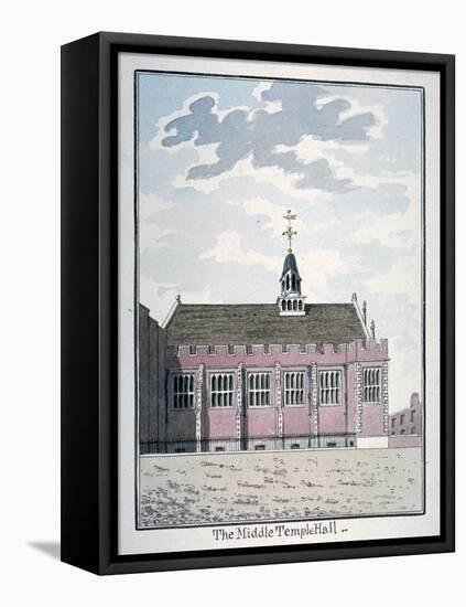 View of the North Side of Middle Temple Hall, London, C1800-null-Framed Stretched Canvas