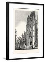 View of the North Side of the Church of St. Maclou-null-Framed Giclee Print