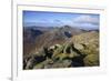 View of the Northern Mountains from the top of Goatfell, Isle of Arran, North Ayrshire, Scotland, U-Gary Cook-Framed Photographic Print