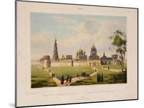 View of the Novodevichy Convent in Moscow, 1840S-Charles-Claude Bachelier-Mounted Giclee Print