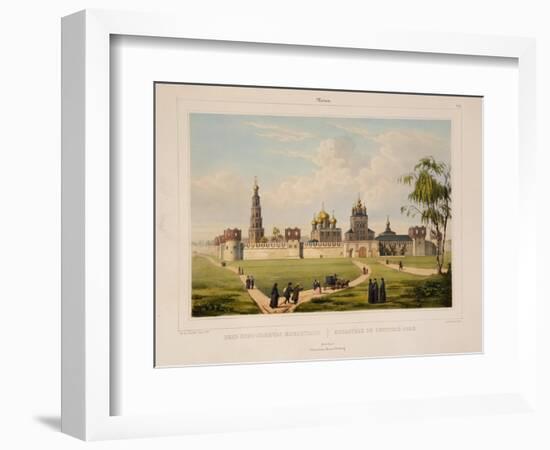 View of the Novodevichy Convent in Moscow, 1840S-Charles-Claude Bachelier-Framed Giclee Print