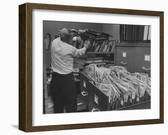 View of the Offices of Merrill Lynch, Fenner and Smith-null-Framed Photographic Print