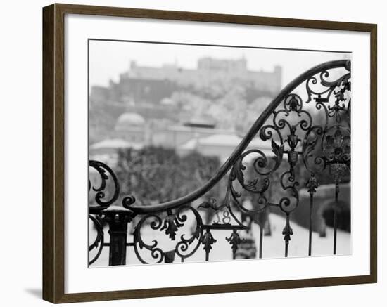 View of the Old City and Castle, Salzburg, Austria-Walter Bibikow-Framed Photographic Print