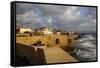 View of the Old City Walls, Akko (Acre), UNESCO World Heritage Site, Israel, Middle East-Yadid Levy-Framed Stretched Canvas