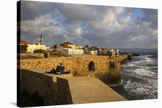 View of the Old City Walls, Akko (Acre), UNESCO World Heritage Site, Israel, Middle East-Yadid Levy-Stretched Canvas