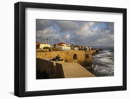 View of the Old City Walls, Akko (Acre), UNESCO World Heritage Site, Israel, Middle East-Yadid Levy-Framed Photographic Print