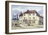 View of the Old Pied Bull Inn, Islington, London, C1840-Frederick Napoleon Shepherd-Framed Giclee Print