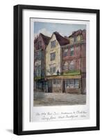 View of the Old Red Cow Inn in Long Lane, Smithfield, City of London, 1854-null-Framed Giclee Print