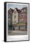 View of the Old Red Cow Inn in Long Lane, Smithfield, City of London, 1854-null-Framed Stretched Canvas