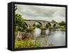 View of the Old Stirling Bridge, Stirling, Scotland, United Kingdom, Europe-Karol Kozlowski-Framed Stretched Canvas