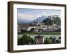 View of the Old Town and Fortress Hohensalzburg, Seen From Kapuzinerberg, Salzburg, Austria, Europe-Jochen Schlenker-Framed Premium Photographic Print