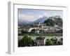 View of the Old Town and Fortress Hohensalzburg, Seen From Kapuzinerberg, Salzburg, Austria, Europe-Jochen Schlenker-Framed Premium Photographic Print