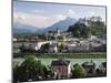 View of the Old Town and Fortress Hohensalzburg, Seen From Kapuzinerberg, Salzburg, Austria, Europe-Jochen Schlenker-Mounted Premium Photographic Print