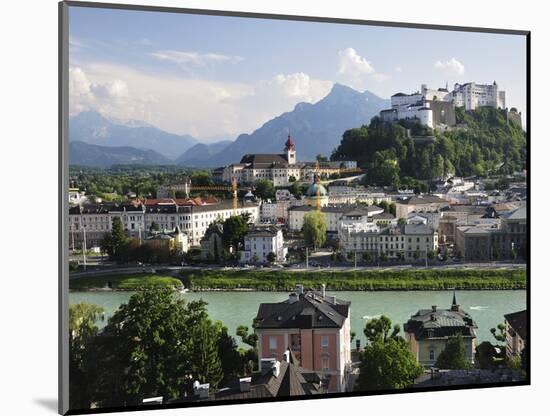 View of the Old Town and Fortress Hohensalzburg, Seen From Kapuzinerberg, Salzburg, Austria, Europe-Jochen Schlenker-Mounted Photographic Print