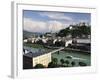 View of the Old Town and Fortress Hohensalzburg, Seen From Kapuzinerberg, Salzburg, Austria, Europe-Jochen Schlenker-Framed Photographic Print