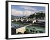 View of the Old Town and Fortress Hohensalzburg, Seen From Kapuzinerberg, Salzburg, Austria, Europe-Jochen Schlenker-Framed Photographic Print