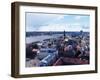 View of the Old Town and the Daugava River, from St. Peter Church, Riga, Latvia, Baltic States-Yadid Levy-Framed Photographic Print