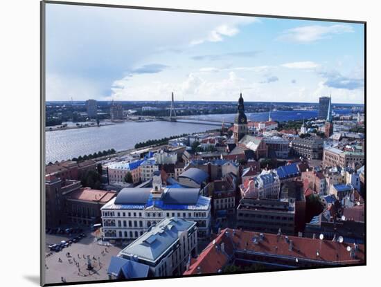 View of the Old Town and the Daugava River, from St. Peter Church, Riga, Latvia, Baltic States-Yadid Levy-Mounted Photographic Print