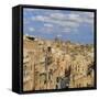 View of the Old Town and Victoria Gate from the Upper Barraca Gardens, Valletta, Malta, Europe-Eleanor Scriven-Framed Stretched Canvas