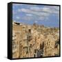 View of the Old Town and Victoria Gate from the Upper Barraca Gardens, Valletta, Malta, Europe-Eleanor Scriven-Framed Stretched Canvas