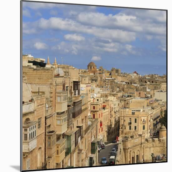 View of the Old Town and Victoria Gate from the Upper Barraca Gardens, Valletta, Malta, Europe-Eleanor Scriven-Mounted Photographic Print