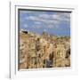 View of the Old Town and Victoria Gate from the Upper Barraca Gardens, Valletta, Malta, Europe-Eleanor Scriven-Framed Photographic Print