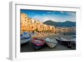 View of the Old Town. Cefalu, Sicily-James Lange-Framed Photographic Print