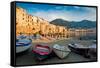 View of the Old Town. Cefalu, Sicily-James Lange-Framed Stretched Canvas