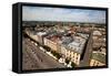 View of the Old Town of Cracow, Old Sukiennice in Poland. (World Heritage Site by Unesco)-De Visu-Framed Stretched Canvas