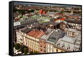 View of the Old Town of Cracow. Poland-De Visu-Framed Stretched Canvas