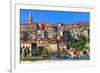 View of the Old Town of Ventimiglia, Province of Imperia, Liguria, Italy-null-Framed Premium Giclee Print