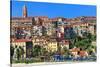 View of the Old Town of Ventimiglia, Province of Imperia, Liguria, Italy-null-Stretched Canvas
