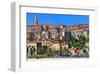 View of the Old Town of Ventimiglia, Province of Imperia, Liguria, Italy-null-Framed Art Print