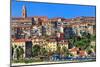 View of the Old Town of Ventimiglia, Province of Imperia, Liguria, Italy-null-Mounted Art Print