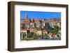 View of the Old Town of Ventimiglia, Province of Imperia, Liguria, Italy-null-Framed Art Print