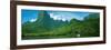 View of the Opunohu Bay, Moorea, Tahiti, French Polynesia-null-Framed Photographic Print