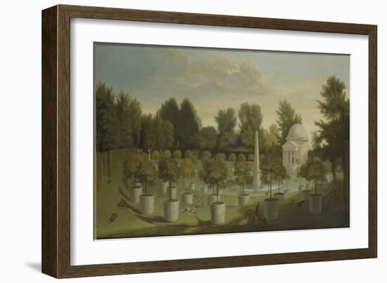 View of the Orange Tree Garden, Chiswick House-Pieter Andreas Rysbrack-Framed Giclee Print